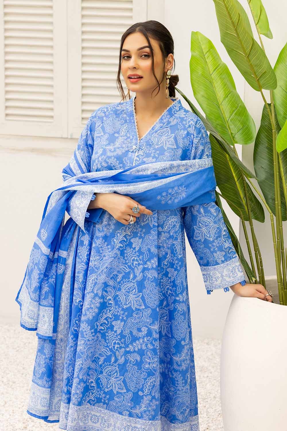 3 Piece Printed Lawn Unstitched Suit CL-32512 A