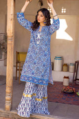 2 Piece Lawn Unstitched Printed Shirt Trousers Suit TL-32026 A