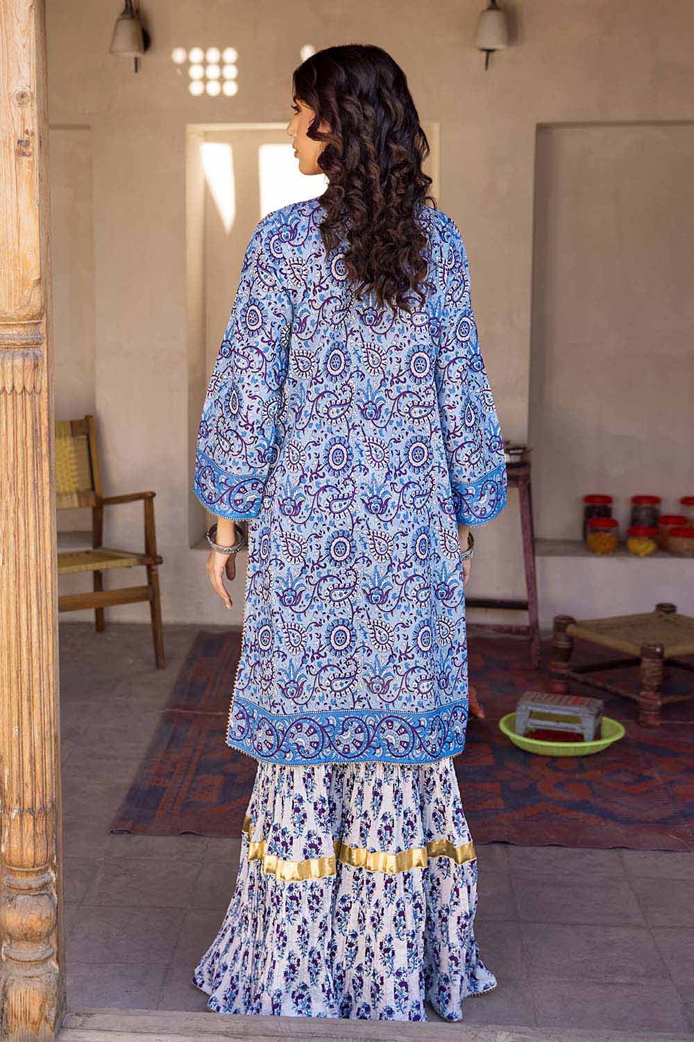 2 Piece Lawn Unstitched Printed Shirt Trousers Suit TL-32026 A