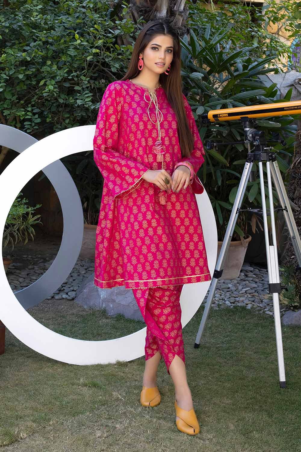 2 Piece Lawn Gold Printed Unstitched Suit TL-32039