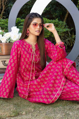 2 Piece Lawn Gold Printed Unstitched Suit TL-32039