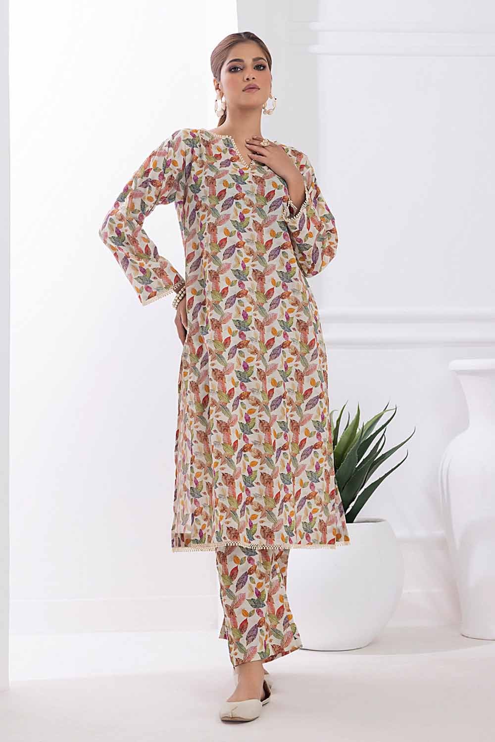 2 Piece Printed Lawn Unstitched Suit TLP-32077