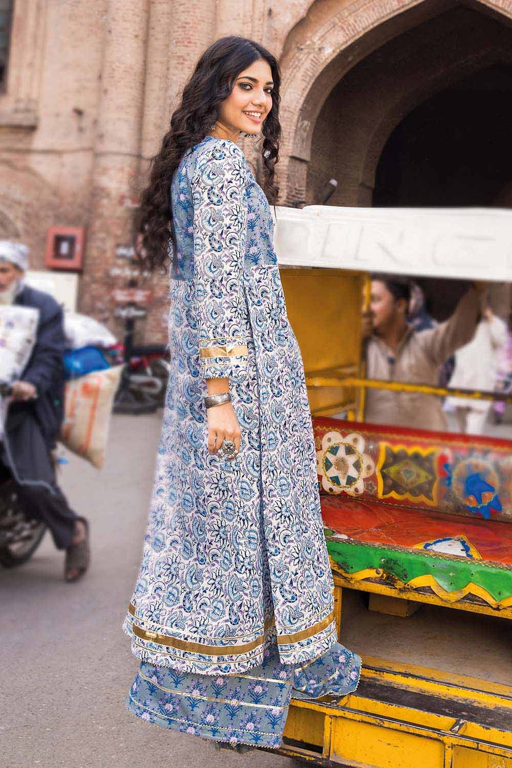 2 Piece Lawn Unstitched Printed Shirt Trousers Suit TL-32028 B