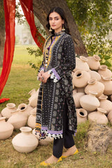 3 Piece Chunri Lawn Unstitched Gold Printed Suit CL-32180 A