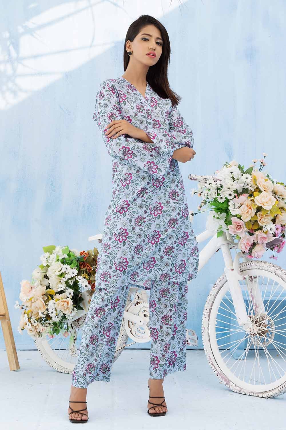 2 Piece Printed Lawn Unstitched Suit TL-32078