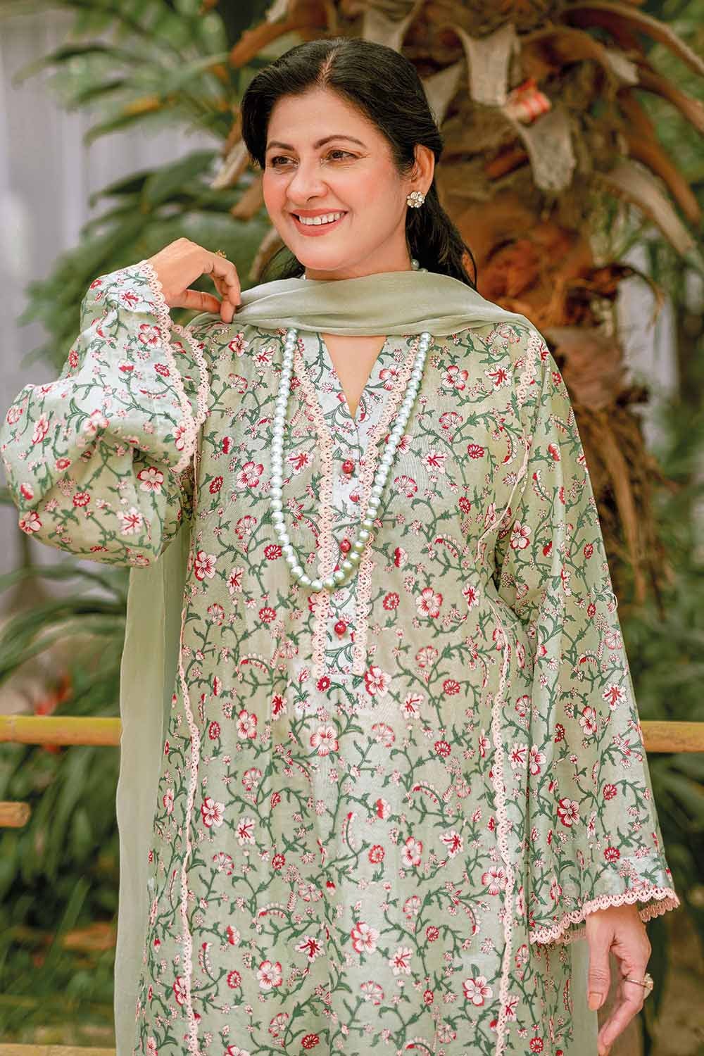 1 Piece Lawn Unstitched Printed Fabric SL-32030