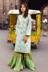 2 Piece Lawn Unstitched Printed Shirt Trousers Suit TL-32028 A