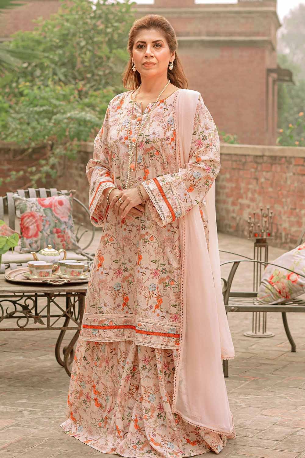 1 Piece Lawn Unstitched Digital Printed Fabric SL-32025