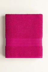 Fuchsia Dyed Bath Towel