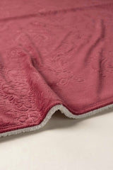 AW24-Garnet Rose Double Ply Fleece Throw