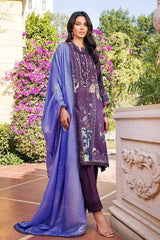 3 Piece Lawn Jacquard Unstitched Suit With Foil Printed Paper Cotton Dupatta CN-32013