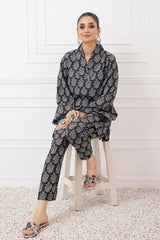 2 Piece Khaddar Unstitched Digital Printed Shirt Trousers TK-22016
