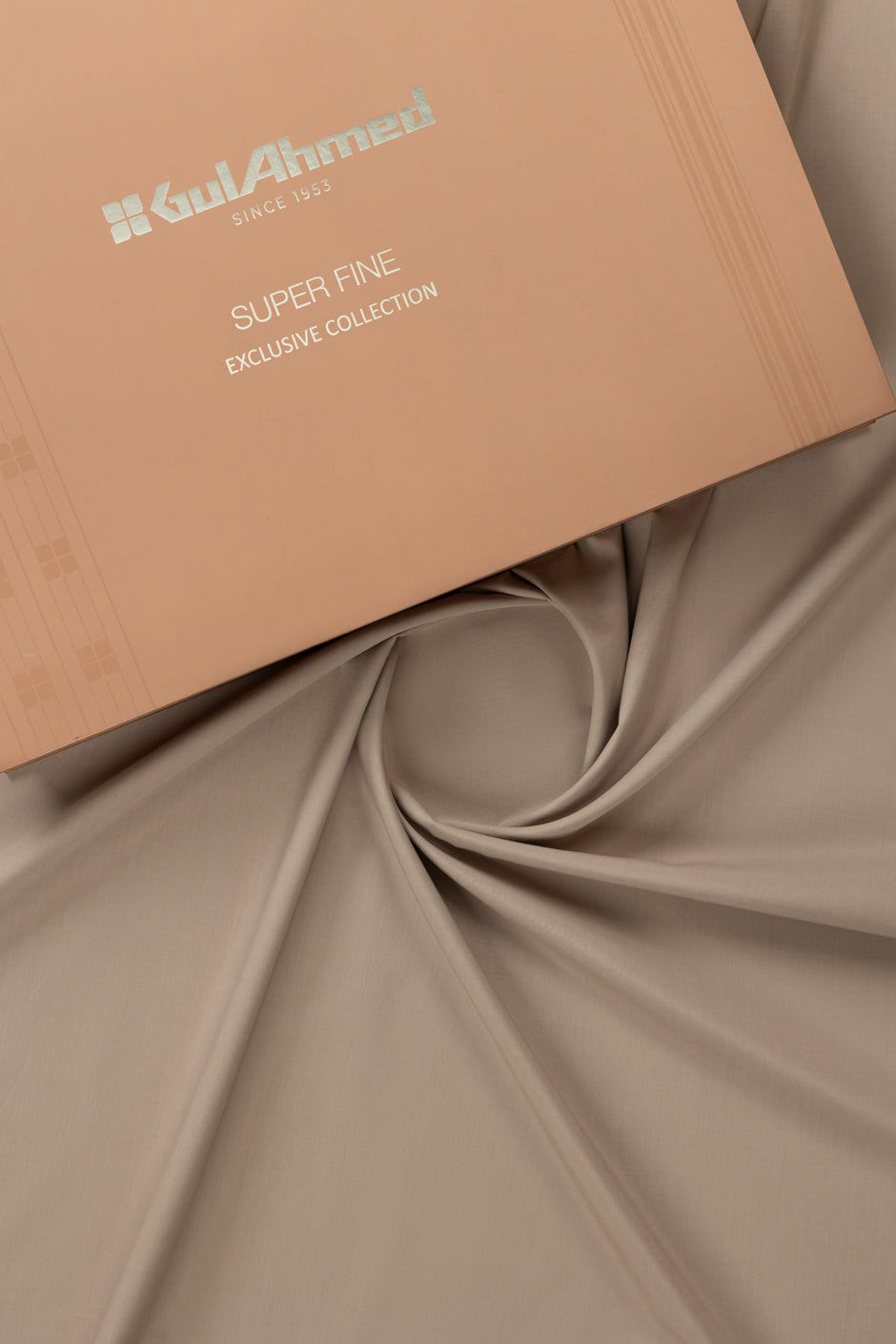 Gini Gold Unstitched Fabric Blended with Gift Box