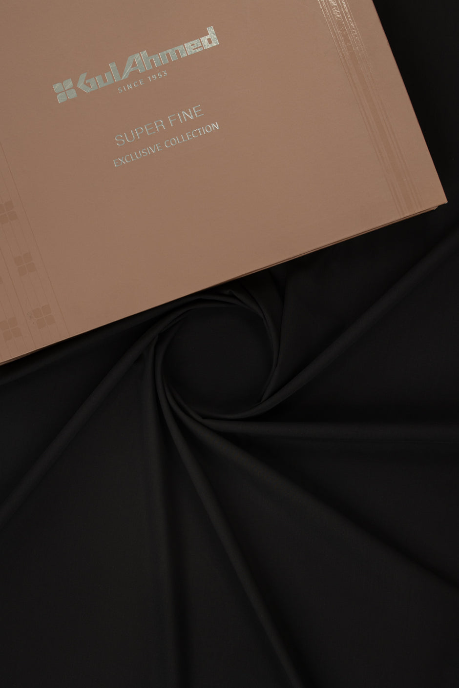 Gini Gold Unstitched Fabric Blended with Gift Box
