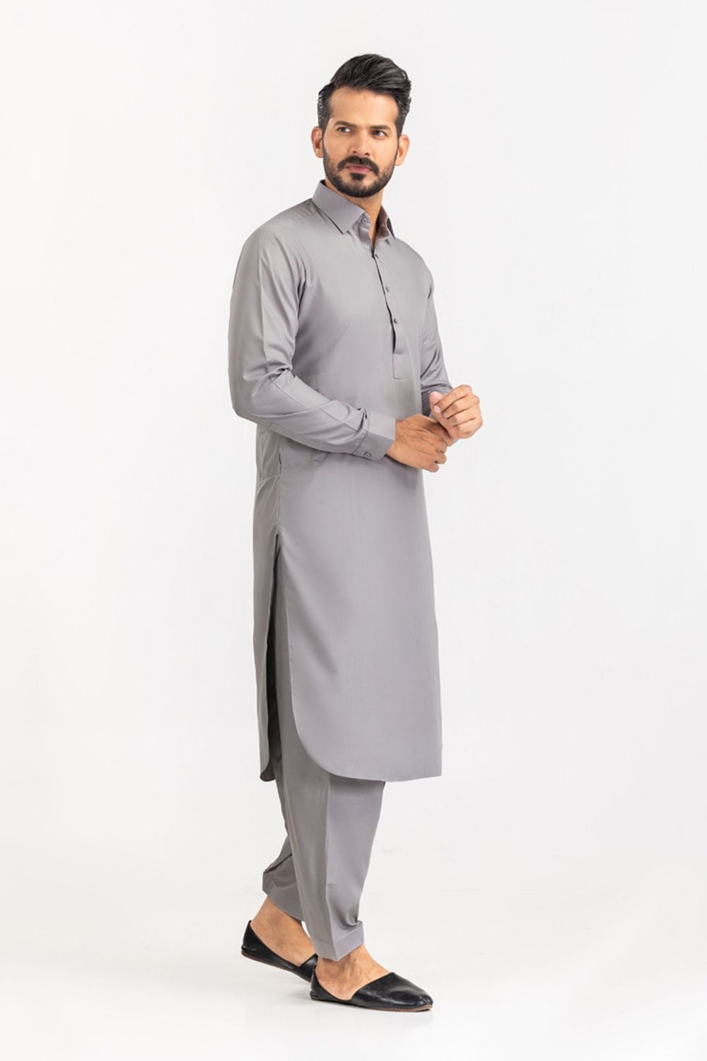 Gini Gold Unstitched Fabric Blended