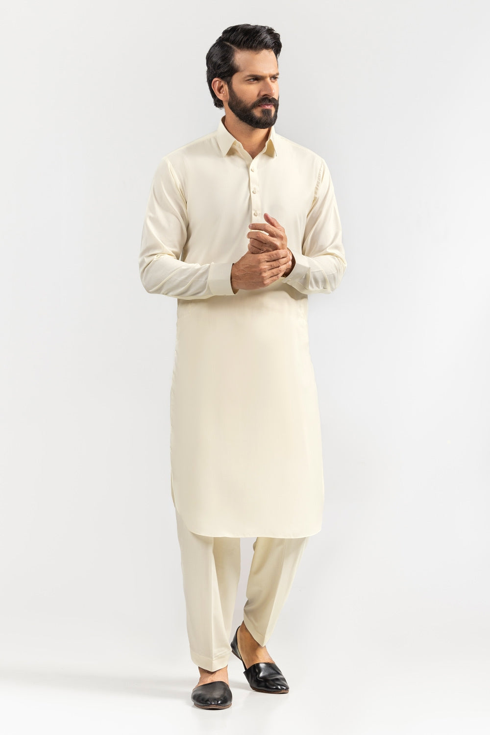 Gini Gold Unstitched Fabric Blended