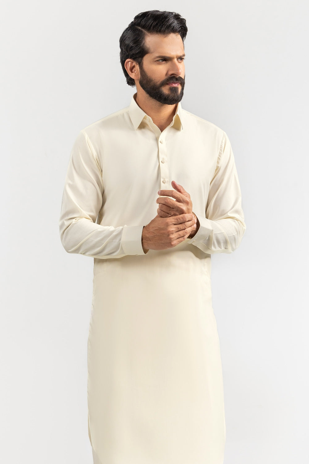 Gini Gold Unstitched Fabric Blended