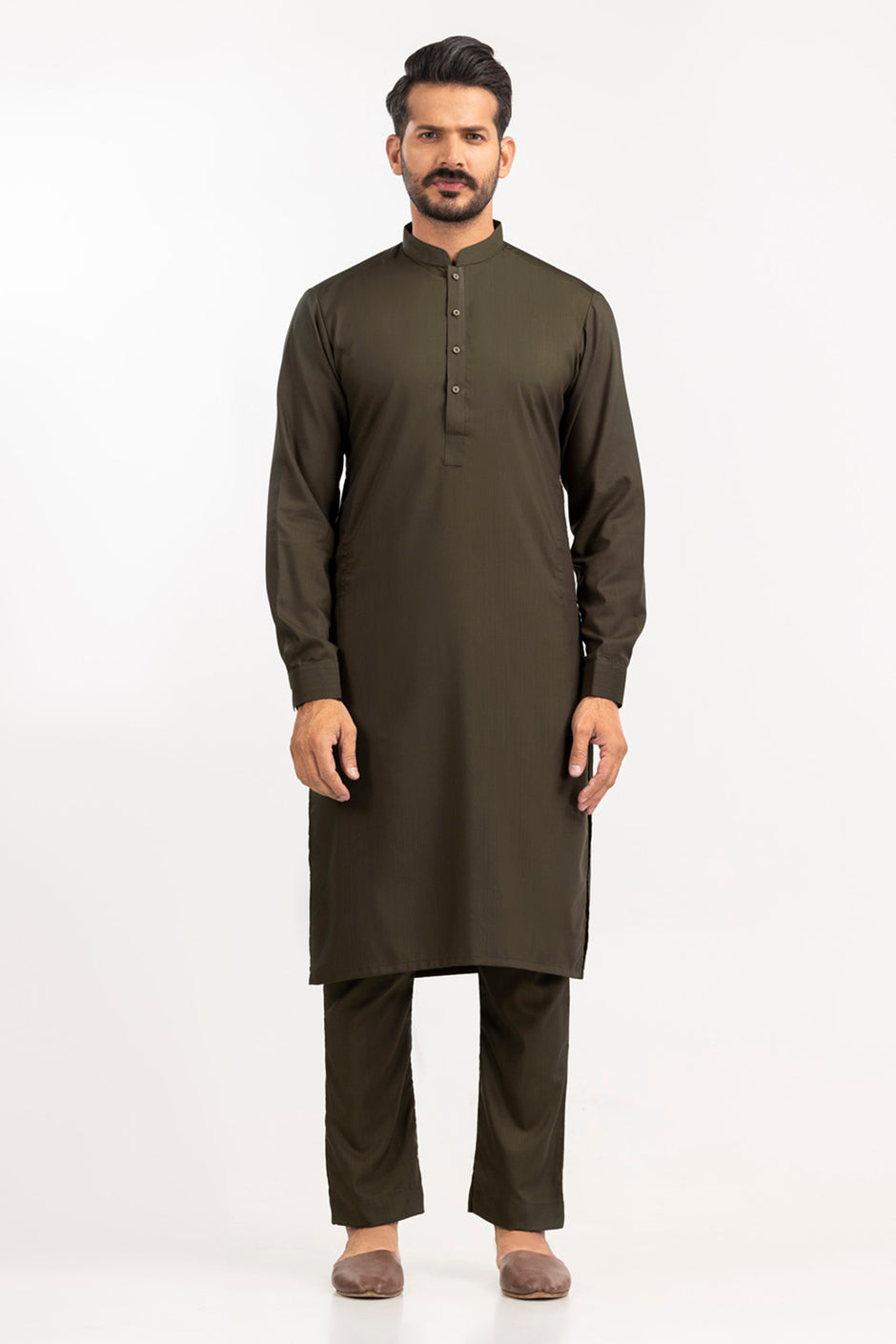 Gini Gold Unstitched Fabric Blended