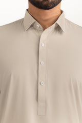 Gini Gold Unstitched Fabric Blended