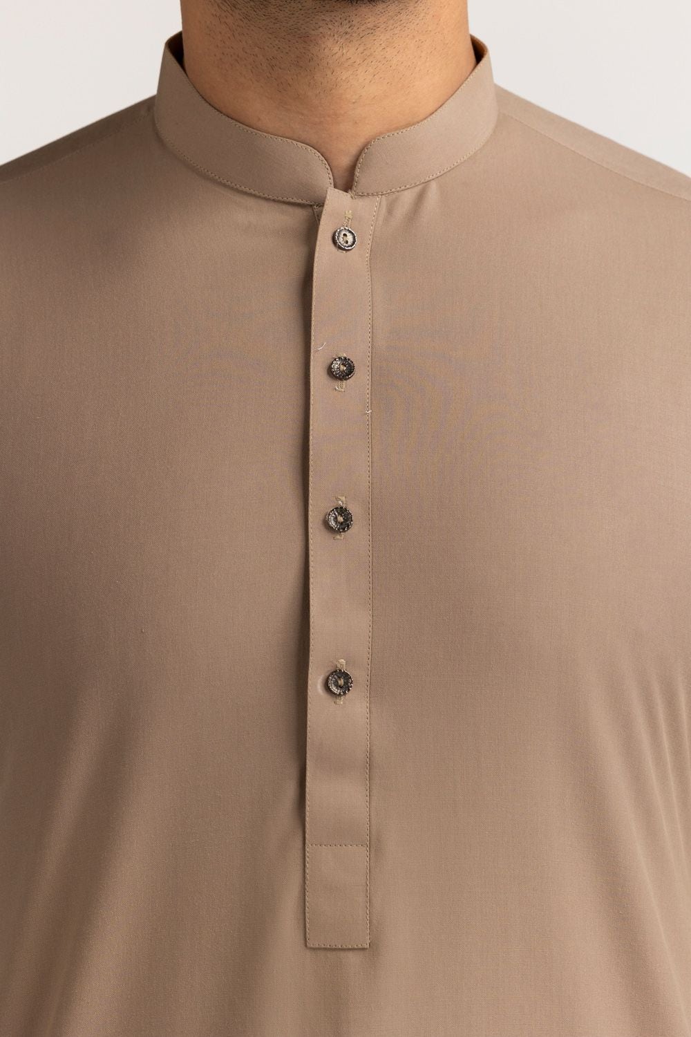 Gini Gold Unstitched Fabric Blended