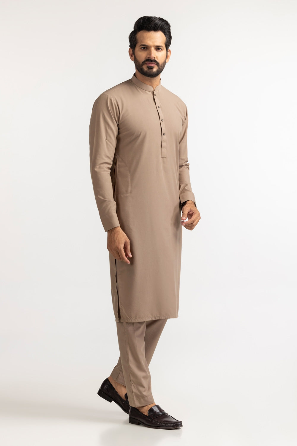 Gini Gold Unstitched Fabric Blended