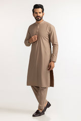 Gini Gold Unstitched Fabric Blended