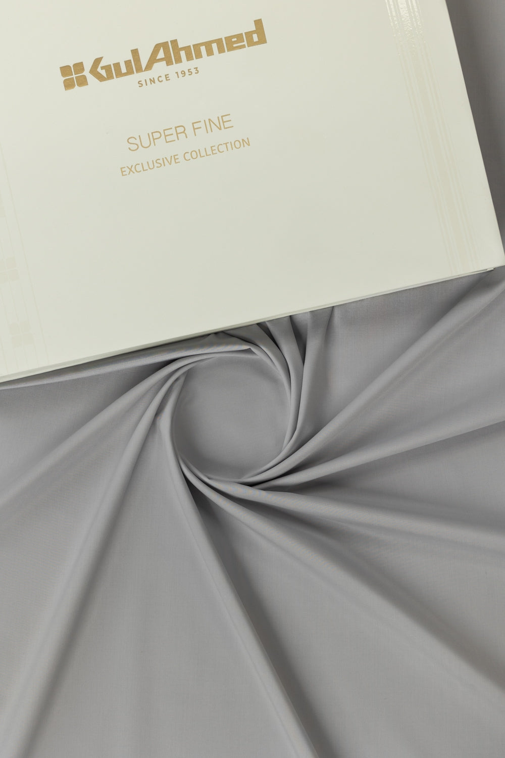 Gini Gold Unstitched Fabric Blended with Gift Box