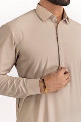 Gini Gold Unstitched Fabric Blended