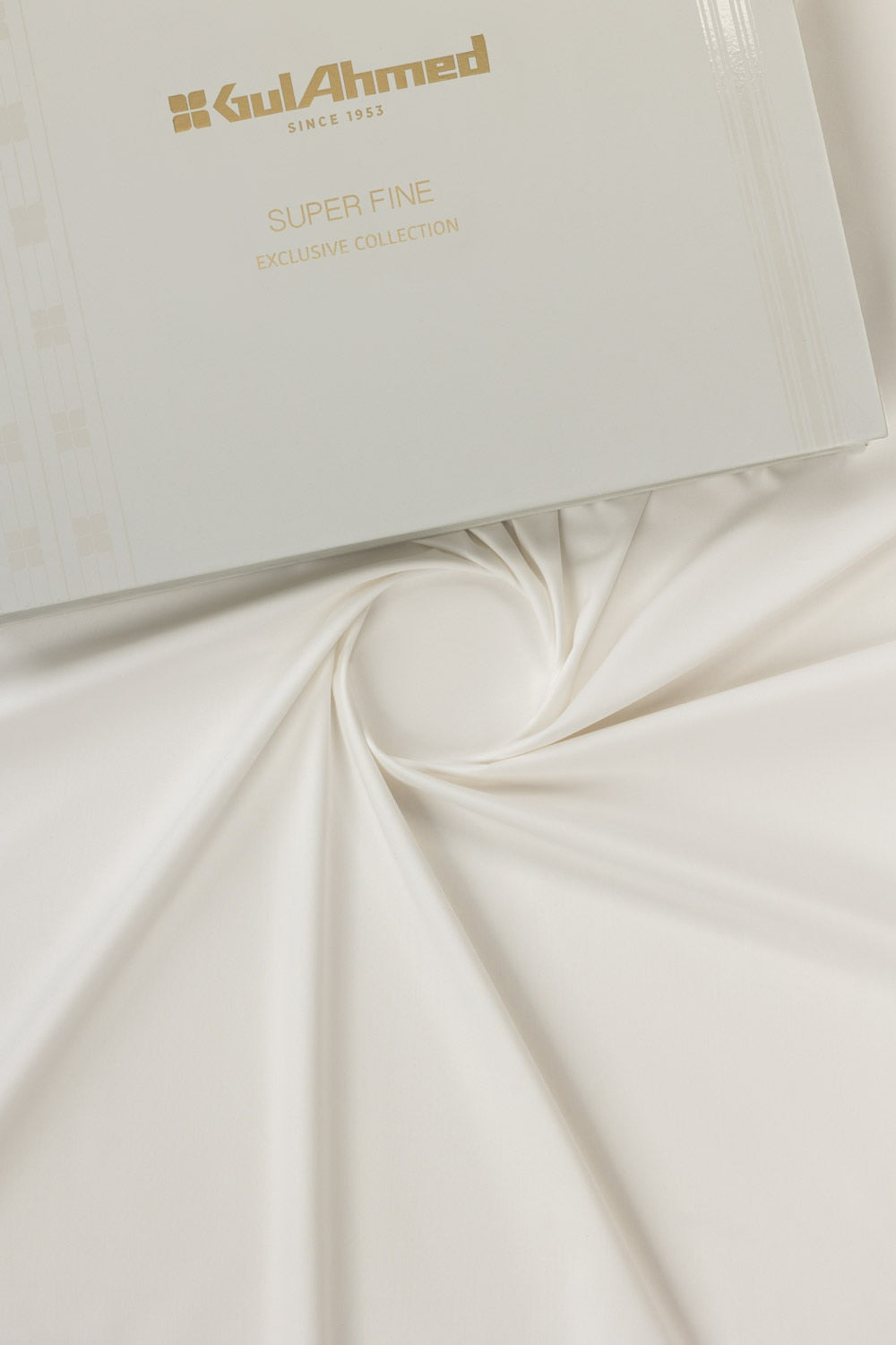 Gini Gold Unstitched Fabric Blended with Gift Box