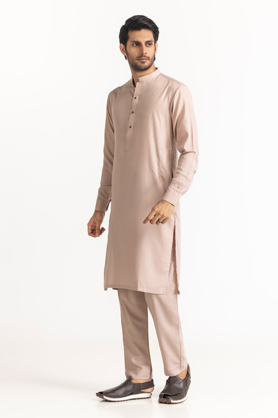 Gini Gold Unstitched Fabric Blended