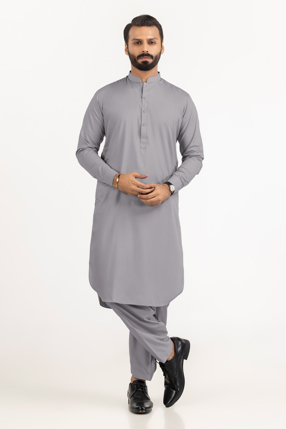 Gini Gold Unstitched Fabric Blended