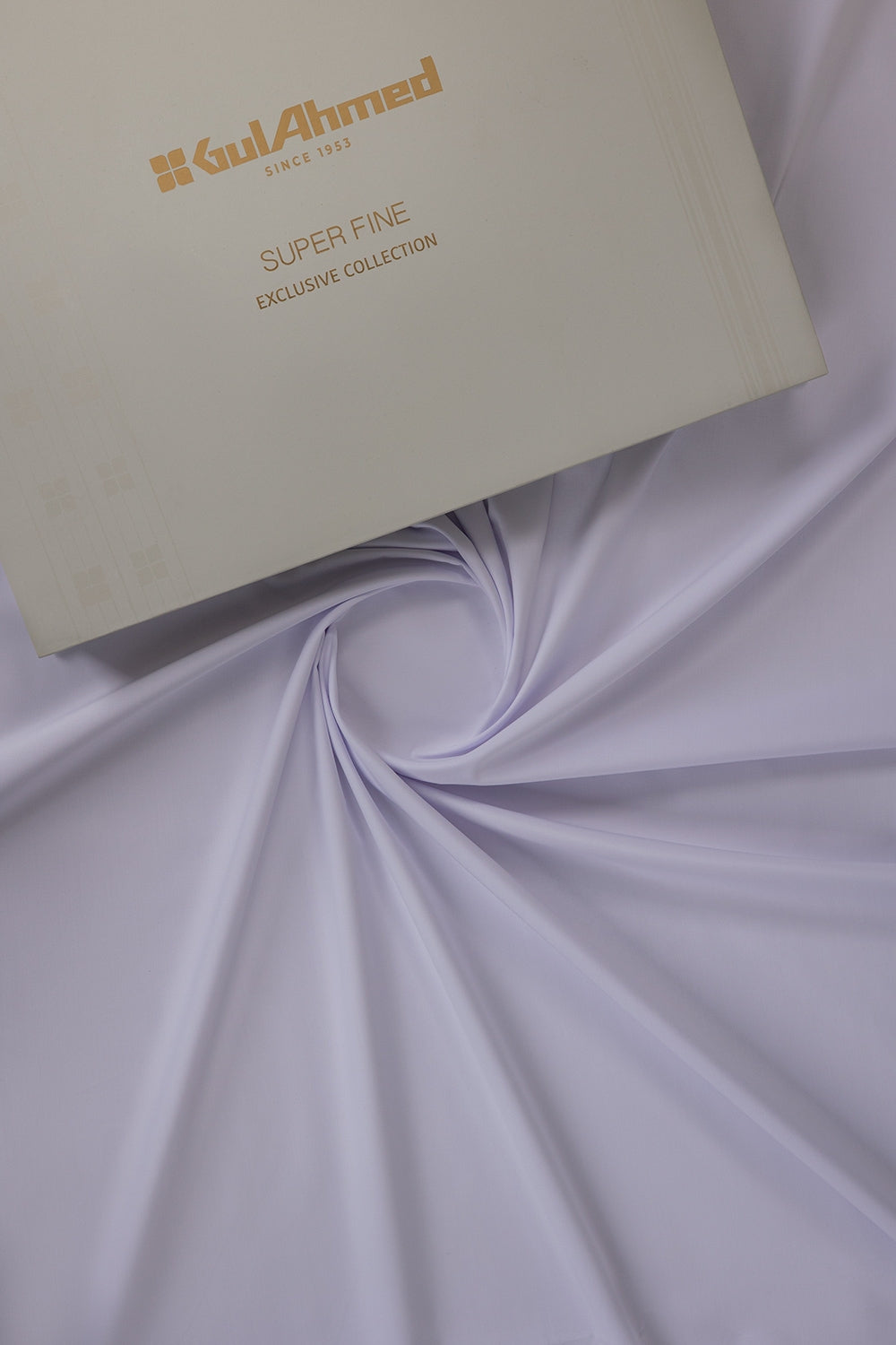 Gini Gold Unstitched Fabric Blended with Gift Box