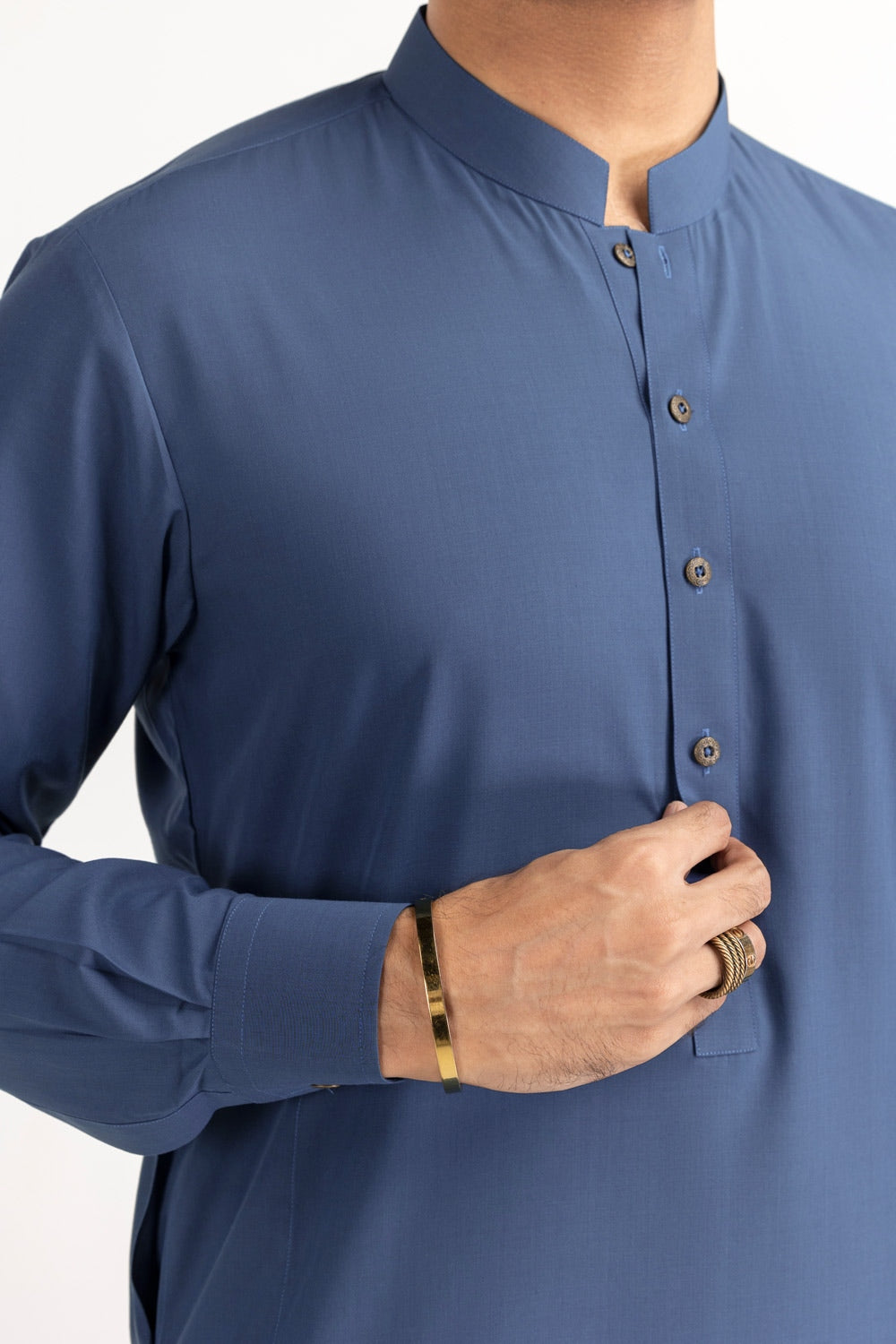 GINI GOLD Unstitched Fabric Blended-LF