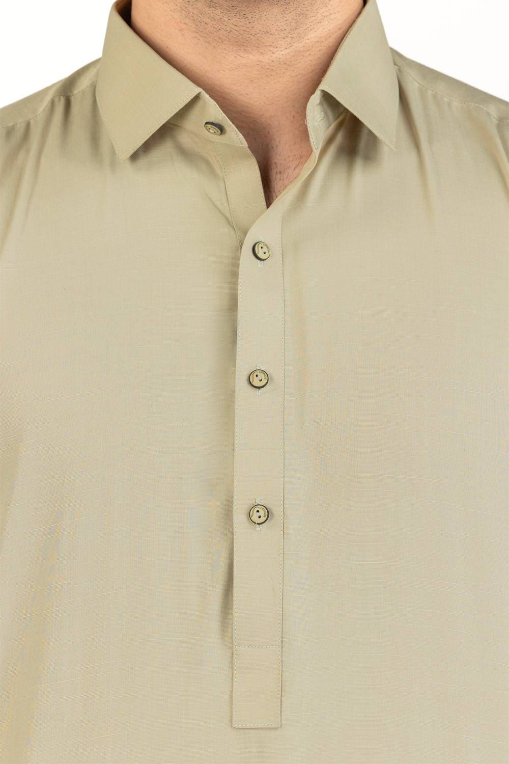 Gini Gold Unstitched Fabric Blended