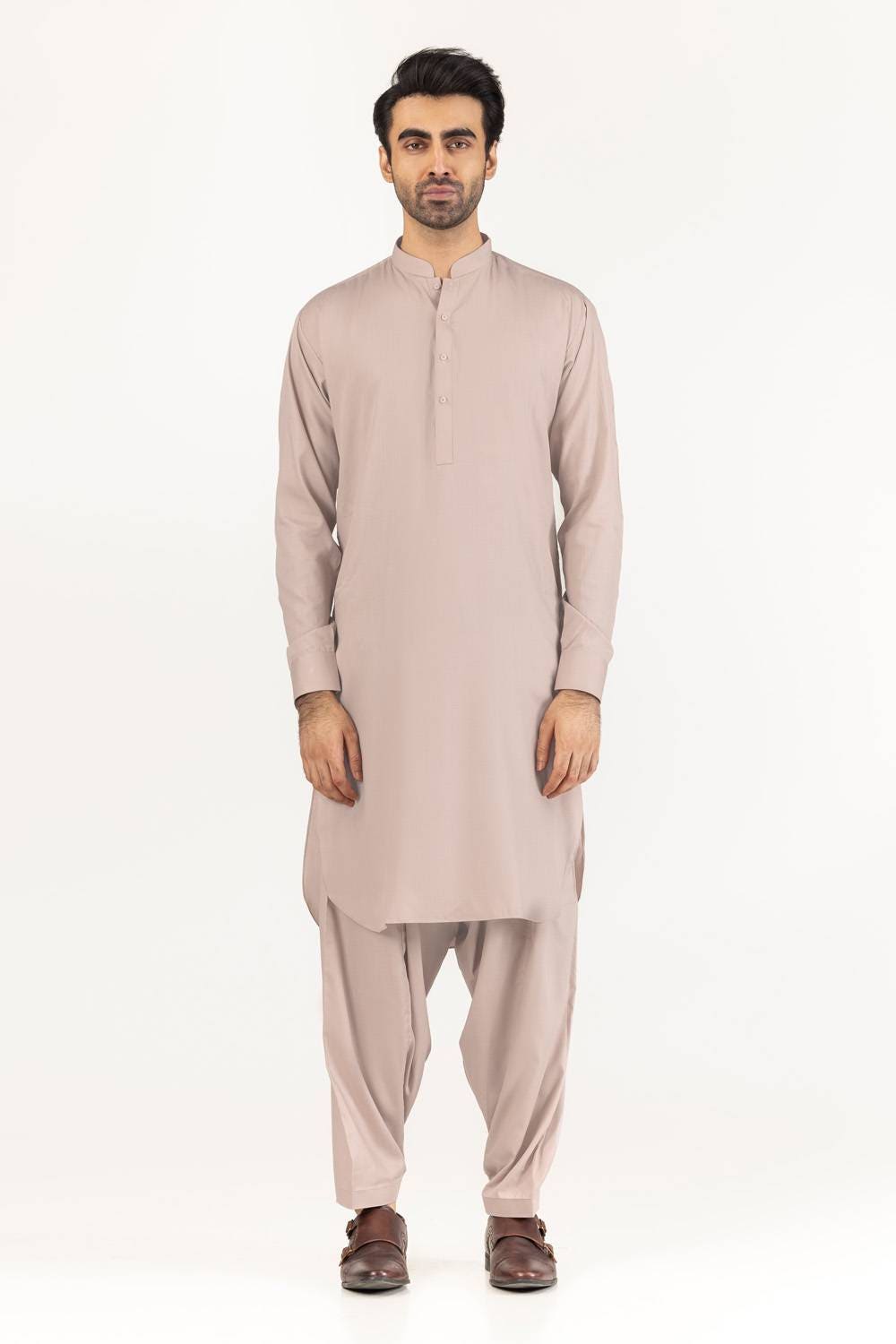 Gini Gold Unstitched Fabric Blended