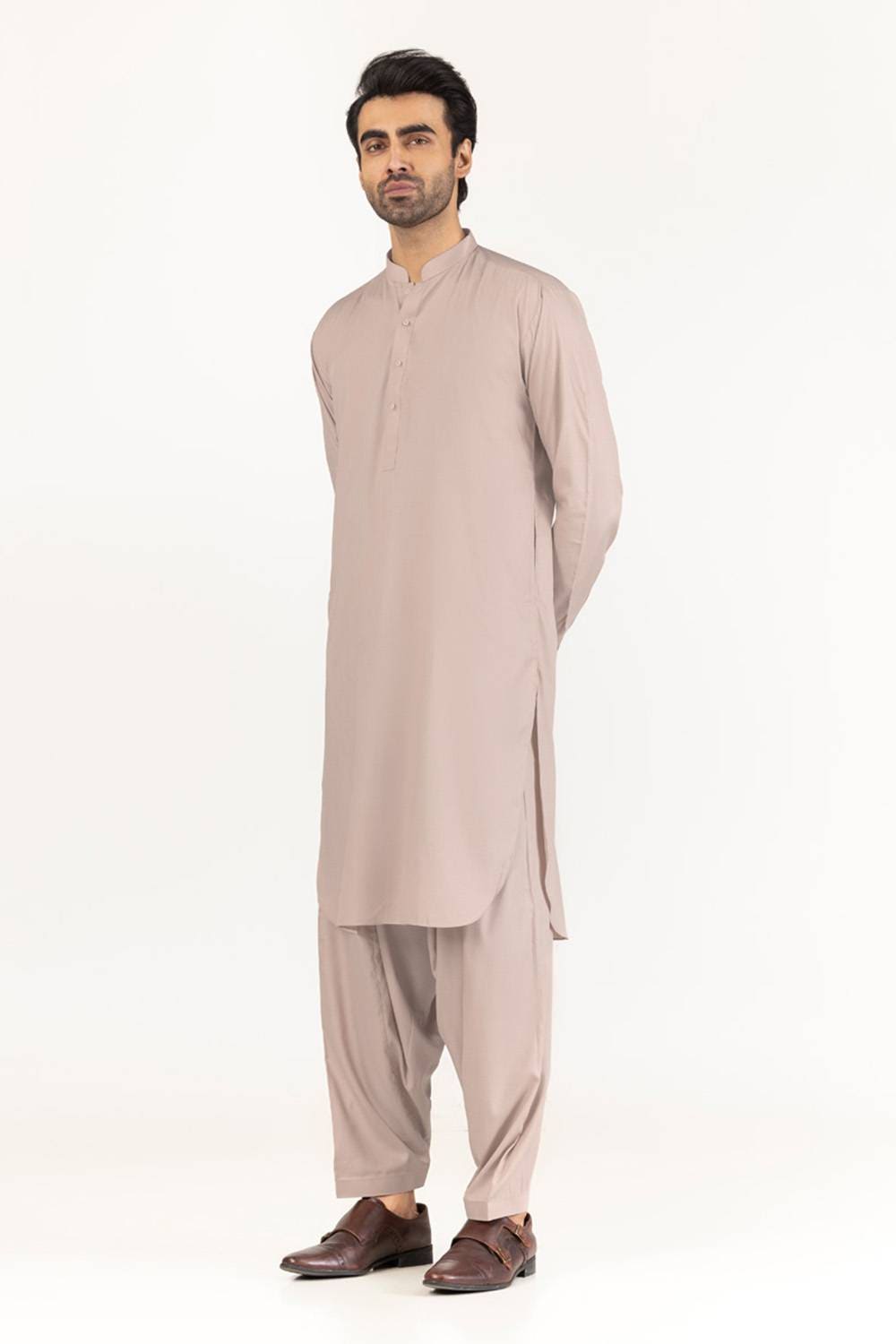 Gini Gold Unstitched Fabric Blended