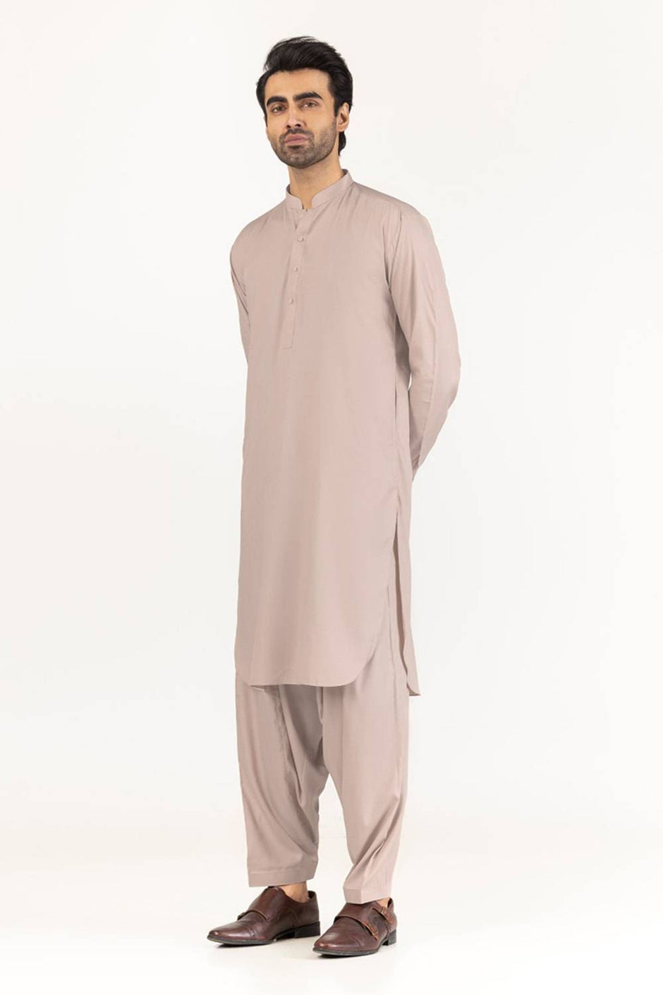 Gini Gold Unstitched Fabric Blended
