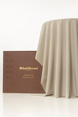 Gini Gold Unstitched Fabric Blended with Gift Box