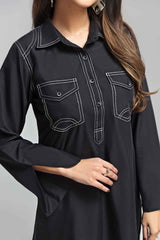 2 PC Premium Fine Wash & Wear Fabric Black Elite