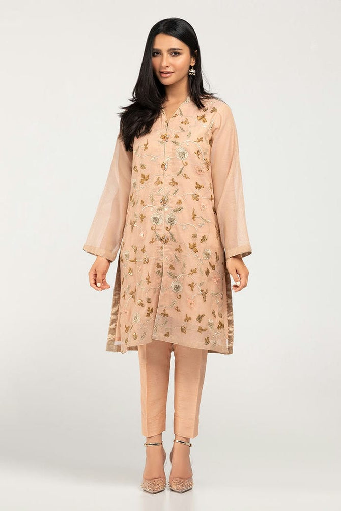 Dyed Embroidered Messuri Shirt