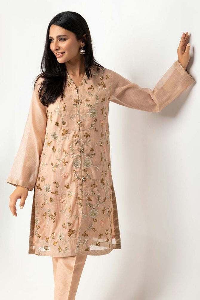 Dyed Embroidered Messuri Shirt