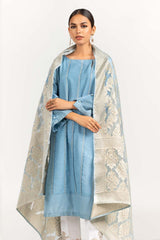 2 Piece Festive Suit Kathan Silk Kurta Jamawar Dupatta GLAMOUR-22-01