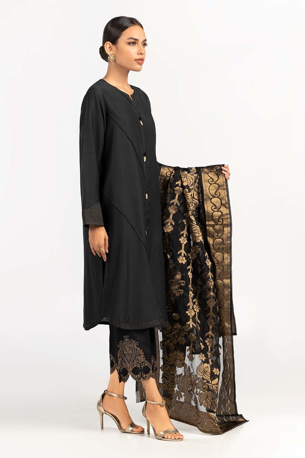2 Piece Festive Suit Kathan Silk Kurta Jamawar Dupatta GLAMOUR-22-08