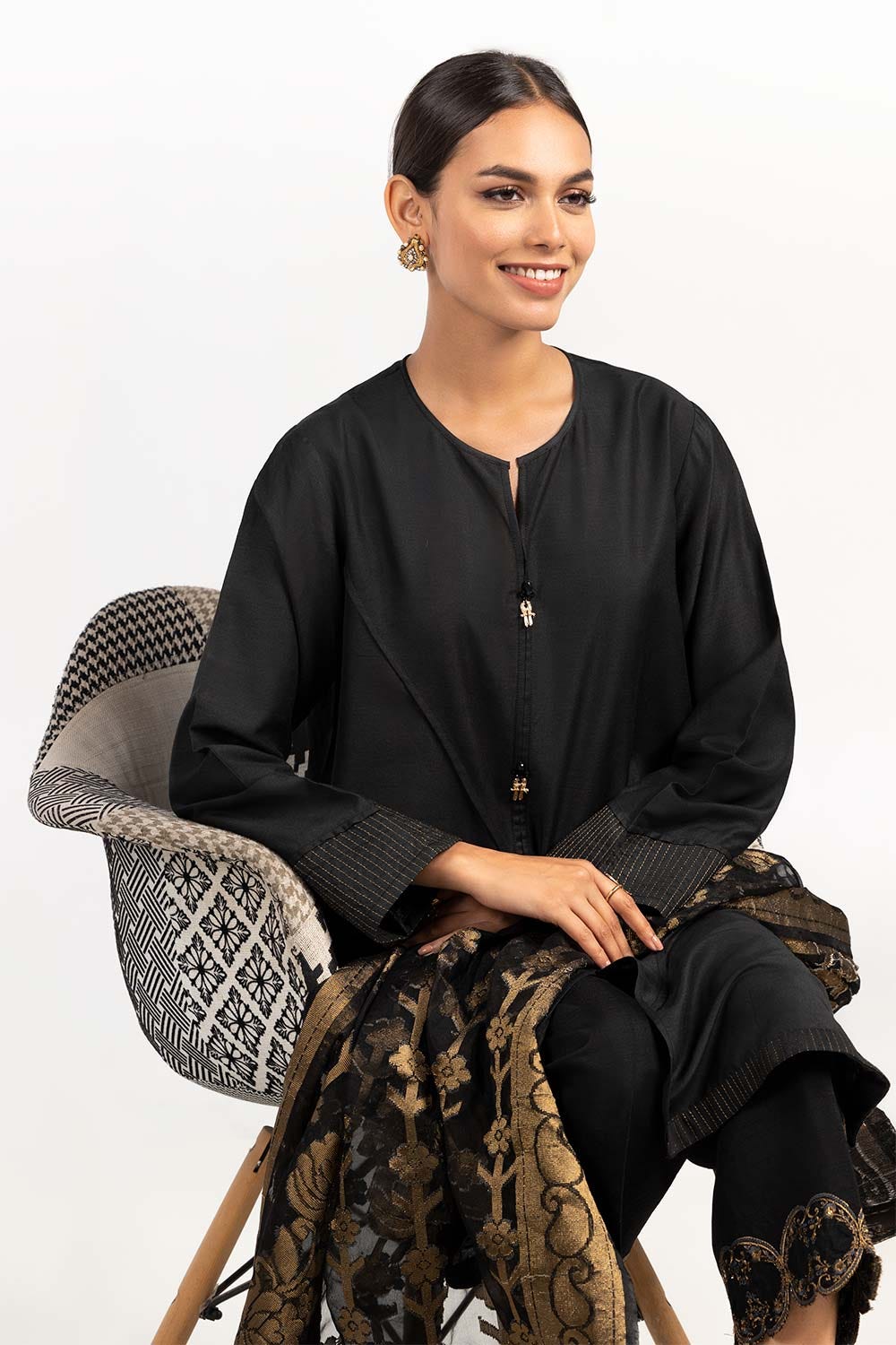 2 Piece Festive Suit Kathan Silk Kurta Jamawar Dupatta GLAMOUR-22-08