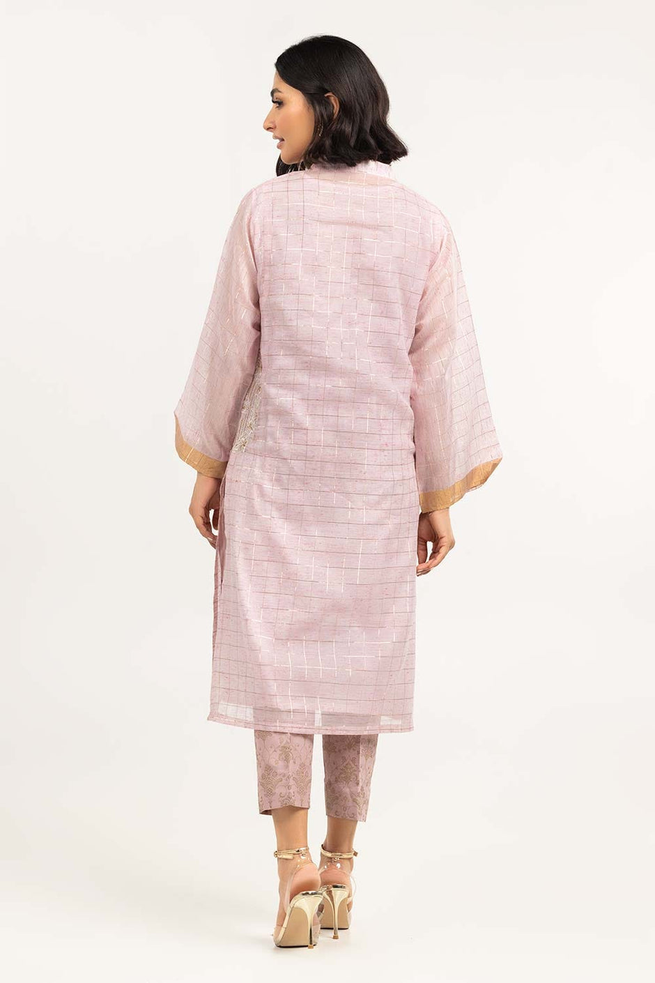 2 Piece Festive Suit Munar Kurta Raw Silk Pants