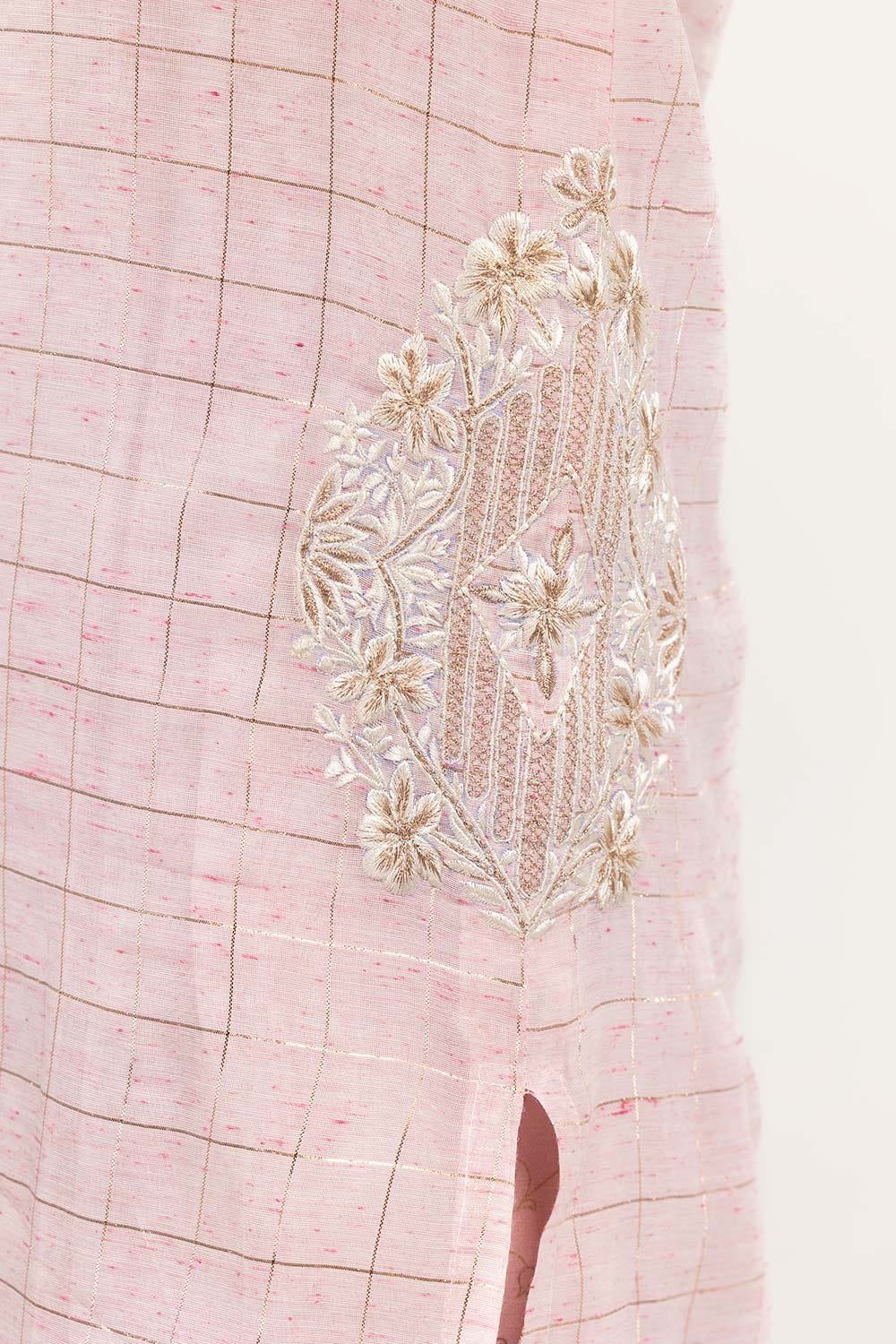 2 Piece Festive Suit Munar Kurta Raw Silk Pants  GLAMOUR-22-14