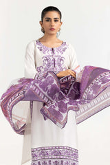 2 Piece Khadi Net Embroidered Shirt With Dupatta GLM-22-52