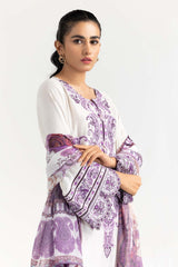 2 Piece Khadi Net Embroidered Shirt With Dupatta GLM-22-52