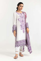 2 Piece Khadi Net Embroidered Shirt With Dupatta GLM-22-52