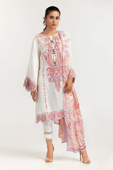 2 Piece Embroidered Khadi Net Shirt With Duppatta GLM-22-53